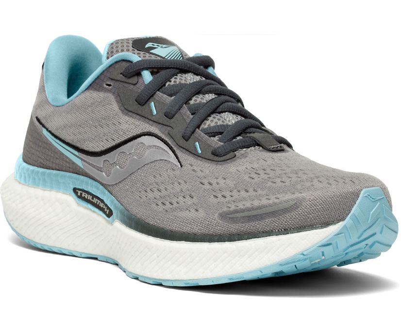 Saucony Triumph 19 Kadın Yürüyüş Ayakkabısı Gri Açık Mavi | IPYDVFA